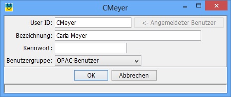 Benutzerverwaltung mit Einschränkungs-Möglichkeit auf OPAC-Nutzung